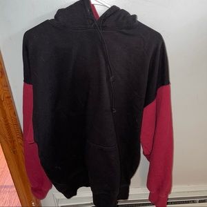 brandy melville colorblock hoodie